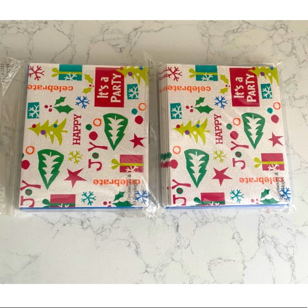 Sparkly Christmas Invitations